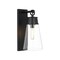 Z-Lite Wentworth 1 Light Wall Sconce, Matte Black & Clear 2300-1SL-MB - alternate 1